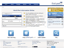 Tablet Screenshot of findaport.com